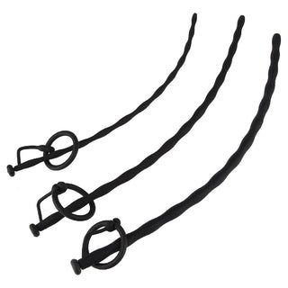 A sleek and slender Black Urethral Sound Dilator Penis Plug, 13.78 length, 0.24 width, for stimulating sensations.