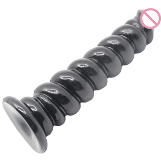 Image of the spiral dildo for anal pleasure that is easy to clean and maintain.