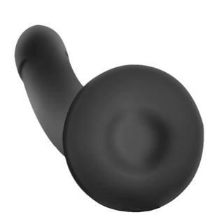 Versatile silicone dildo with suction cup base for hands-free play.