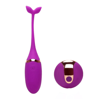 A vibrating ball made of silicone and ABS plastic for intimate pleasure.