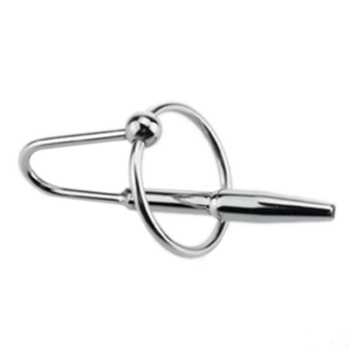 Stainless Urethral Dilator Penis Plug measuring 3.23 inches in length for a comfortable entry.