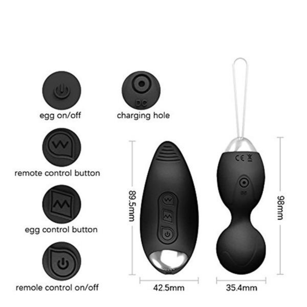 Kegel Exerciser Vibrating Kegel Balls 2pcs Set