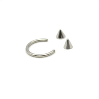 This is an image of Badass Cone Lock Guiche Piercing Jewellery crafted from durable 316L Surgical Stainless Steel for a comfortable and thrilling experience.