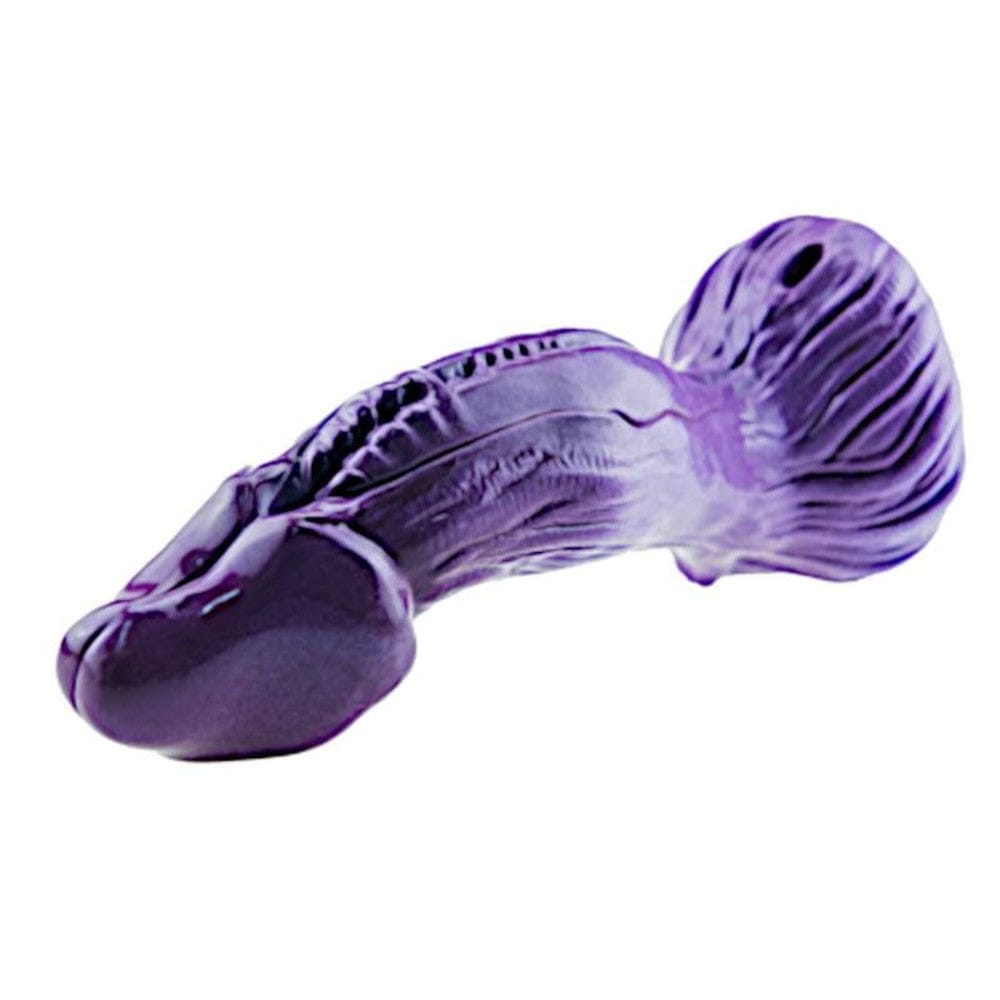 An image showcasing the dimensions of Purple Octopus 8.3 Dragon Dildo Monster, measuring 10.24 in length and 2.36 in width for a fulfilling experience.