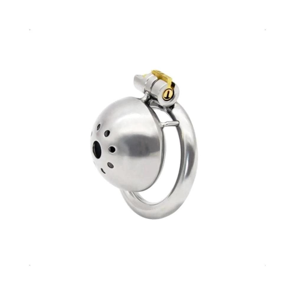 Check out an image of an inversion cage for a discreet and extreme chastity experience.