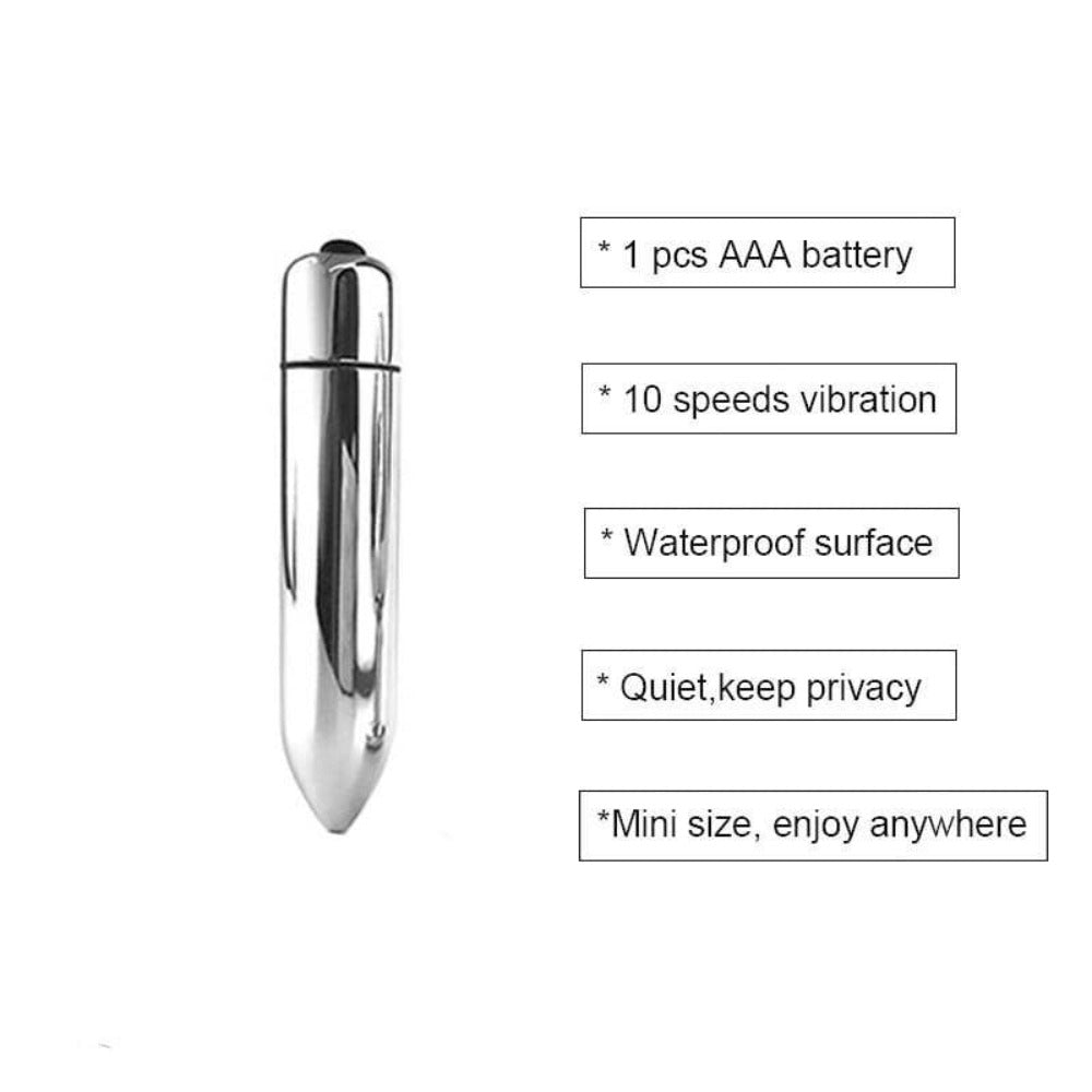 Stainless Steel Butt Plug 2.87 Inches Long