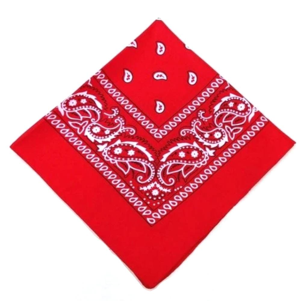 This is an image of Printed Cotton Bandana Cloth Gag in Light Purple color