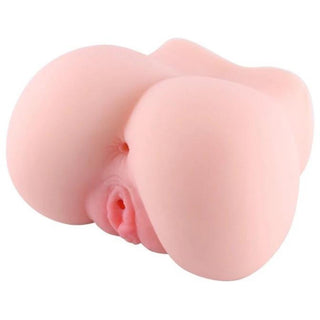 What you see is an image of Creampie Lips Fake Pussy Pocket Sex Toy in flesh color and silicone material.