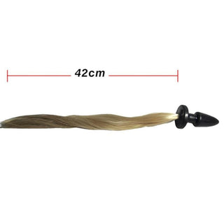 Gorgeous Blonde Horse Tail Butt Plug 20 Inches Long