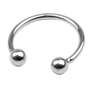 Dual Beads Stainless Steel Glans Ring featuring precision-crafted metallic design with dual beads for stability and intensified sensations.
