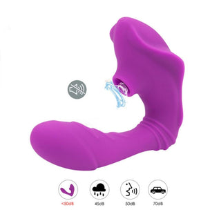 Observe an image of Erotic Stinger Wearable Vibrating Underwear Oral Sex Toy with soft, flexible silicone material.