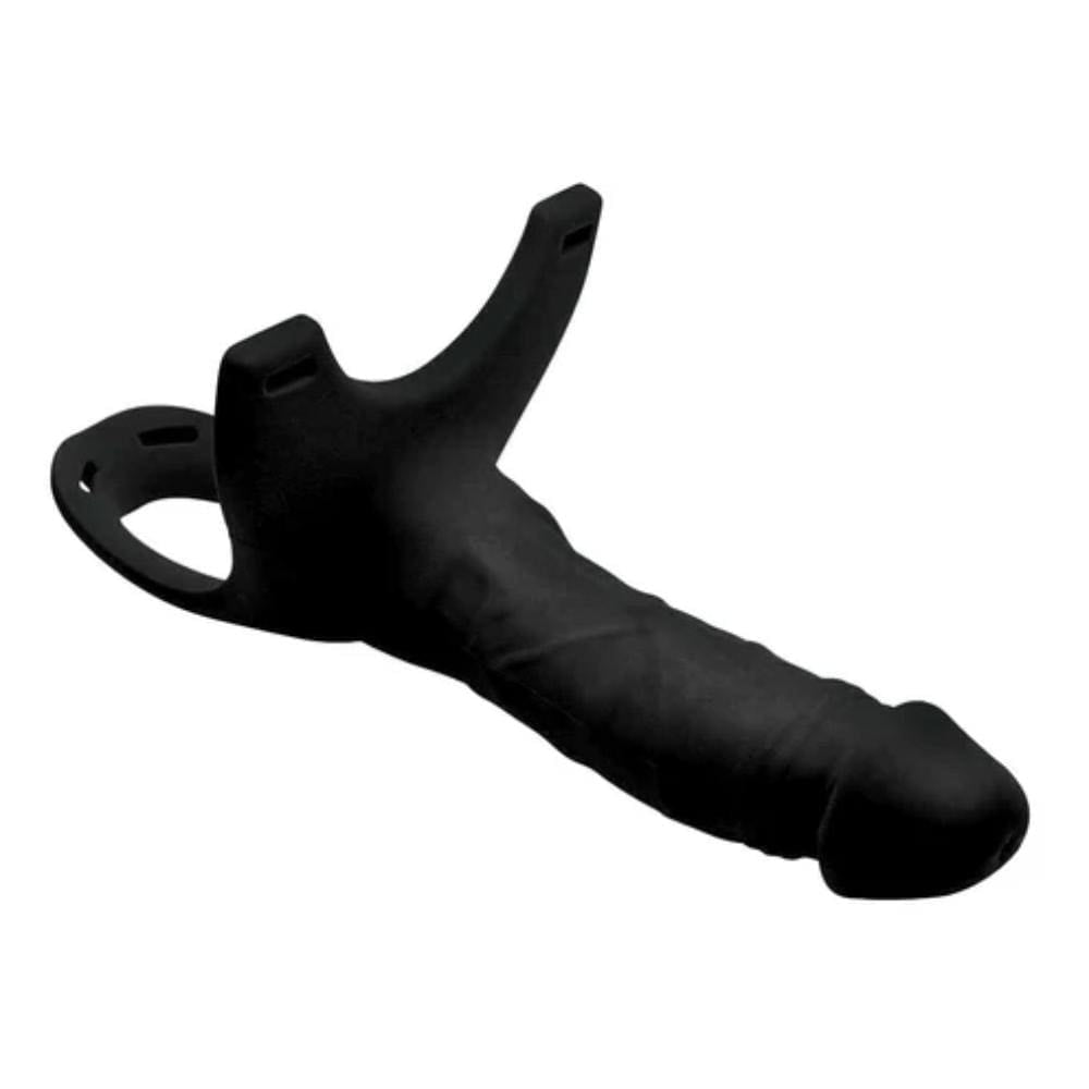 Realistic 5 Inch Hollow Mini Dildo With Strap On Harness
