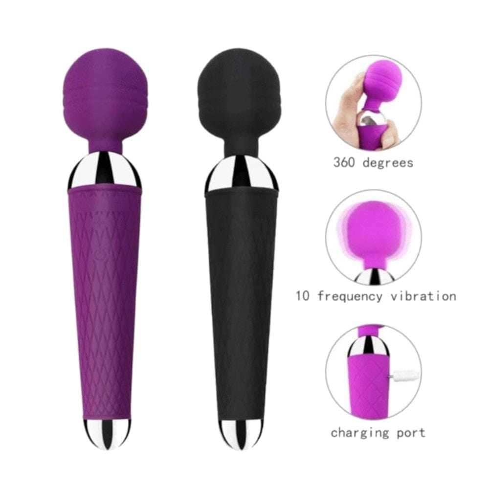 Presenting an image of Powerful Orgasm-Inducing Vibrator Clit Stimulator Wand Massager made of premium silicone.