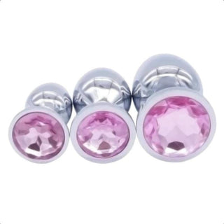 Here is an image of a jeweled plug set for luxurious anal play experiences.