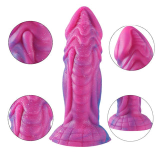 This is an image of Liquid Silicone 8.3 Inch Monster Dildo Cock, measuring 8.3 inches in length with a girth of 2.4 inches.