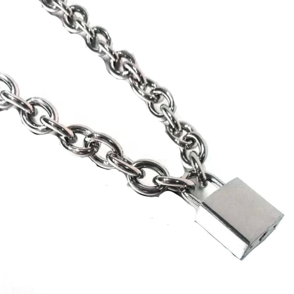 Bondage Chain Locking Slave Collars