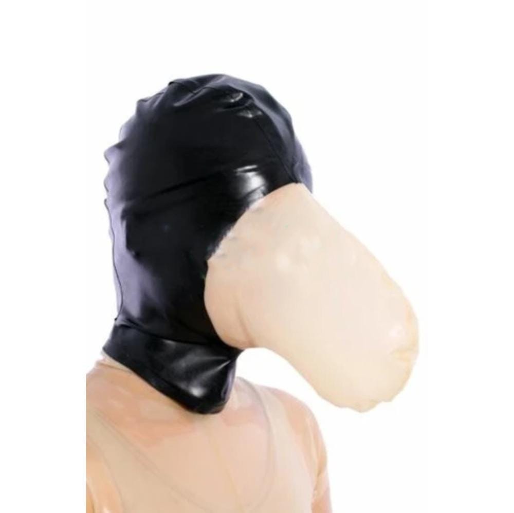 Full Coverage Bondage Rubber Hood