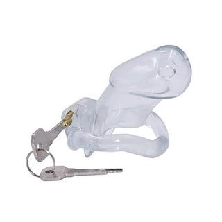 Presenting an image of Transparent Holy Chastity Trainer, made from high-quality skin-friendly resin for a smooth and visually stimulating experience.