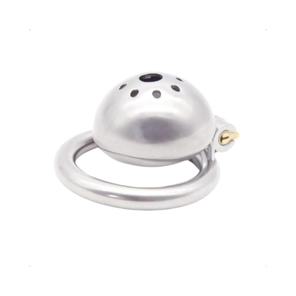 This is an image of an inverted chastity device for a unique and intense experience.