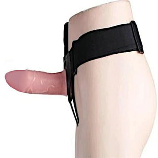 Realistic Hollow Dildo Strap On For Men - An image of a silicone intimate tool with a symphony of sensations for heightened pleasure.