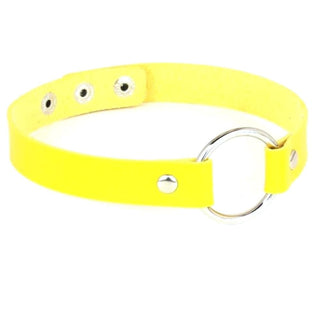Colorful Synthetic Leather BDSM Choker