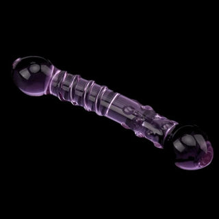 A premium quality Purple Double Ended Glass Dildo hand-blown with hypoallergenic, phthalate-free glass.