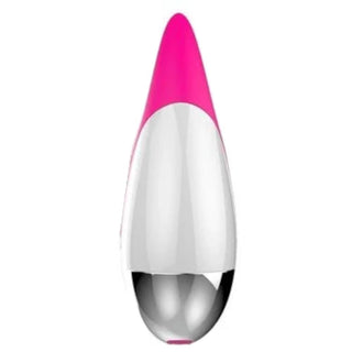 Picture of medical-grade silicone clitoris clamp in pink, white, and silver color, providing a velvety feel for intimate moments.