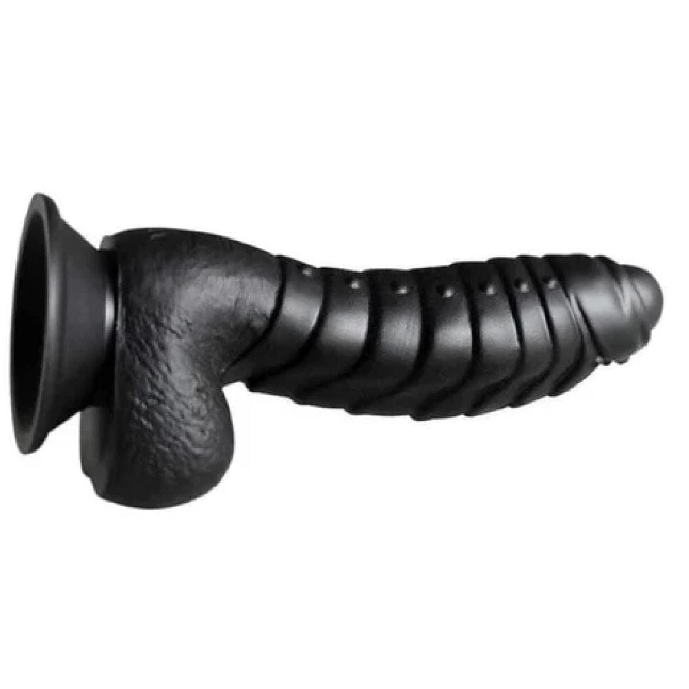 Scaly 6 Inch Suction Cup Dildo With Testicles