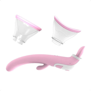Erotic Tit Toys for Women Sensations Tongue Suction Vibrator Nipple Stimulator - 3 in 1 tongue vibrator with vibrating tongue, clitoral massager, and versatile suction cup sizes.
