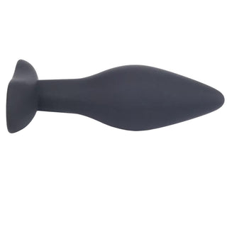 This is an image of Black Silicone Plug Training Set For Men, 3-Pieces with a smooth, body-safe texture.