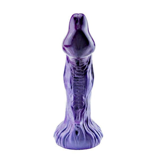 This is an image of Purple Octopus 8.3 Dragon Dildo Monster, featuring a lifelike design in deep purple color for fantasy-themed play.