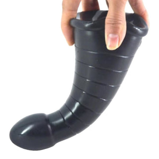 Feast your eyes on an image of the Big Bad Cone-Shaped Anal Plug, ready to provide glorious bliss with its smooth texture and gradual stretching design for maximum pleasure.
