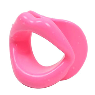 A high-quality Punishment Lip Gag in pink and red image.