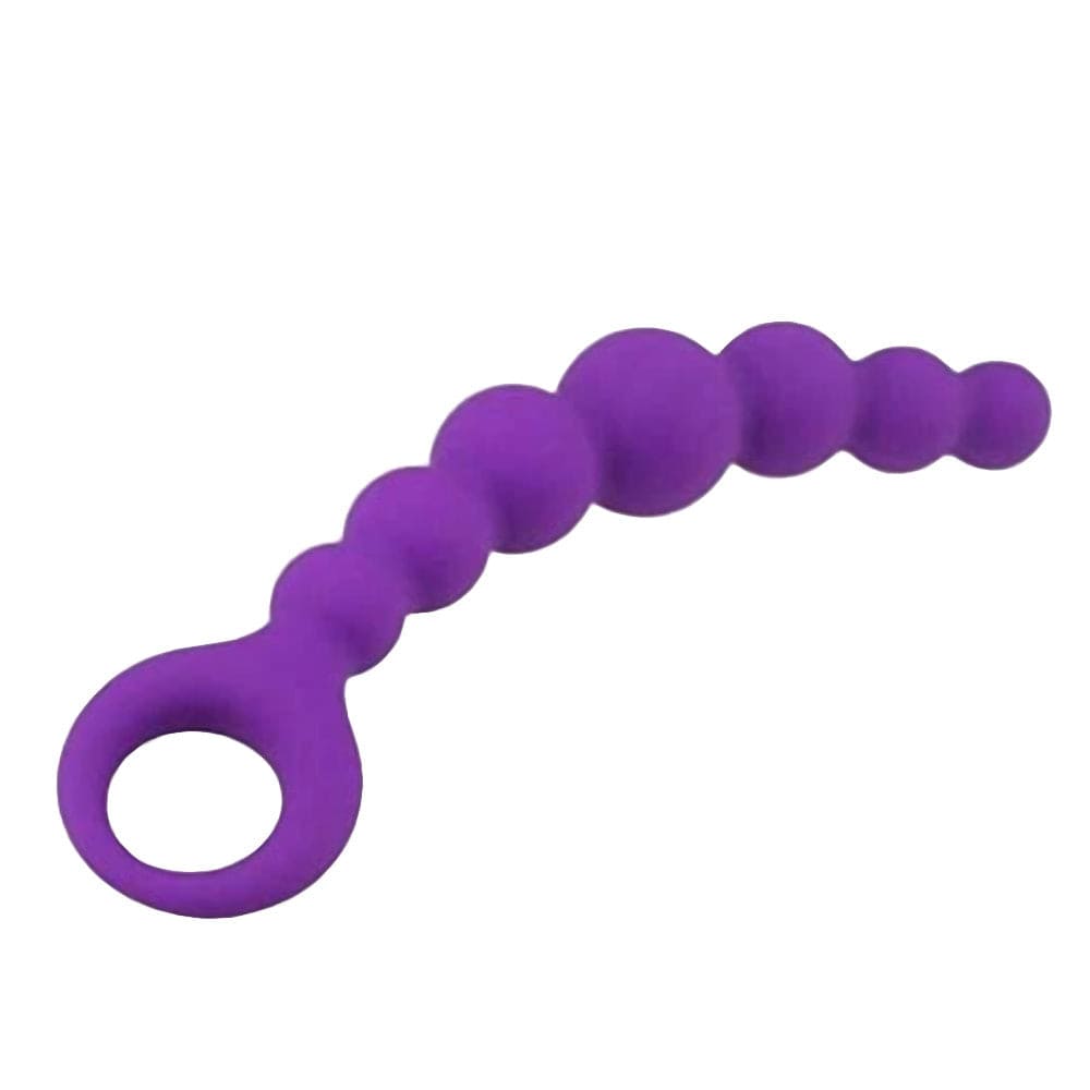 Purple Silicone Anal Beads