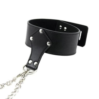 Bondage Role Play Collar made of high-quality PU Leather and metal, designed for comfort, durability, and endless role-playing possibilities.