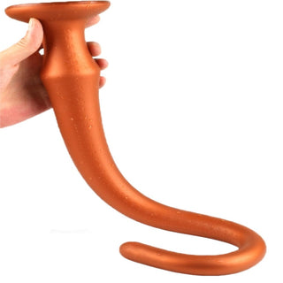 Picture of a black Soft Anal Slink Dildo with a base width of 1.77 inches.