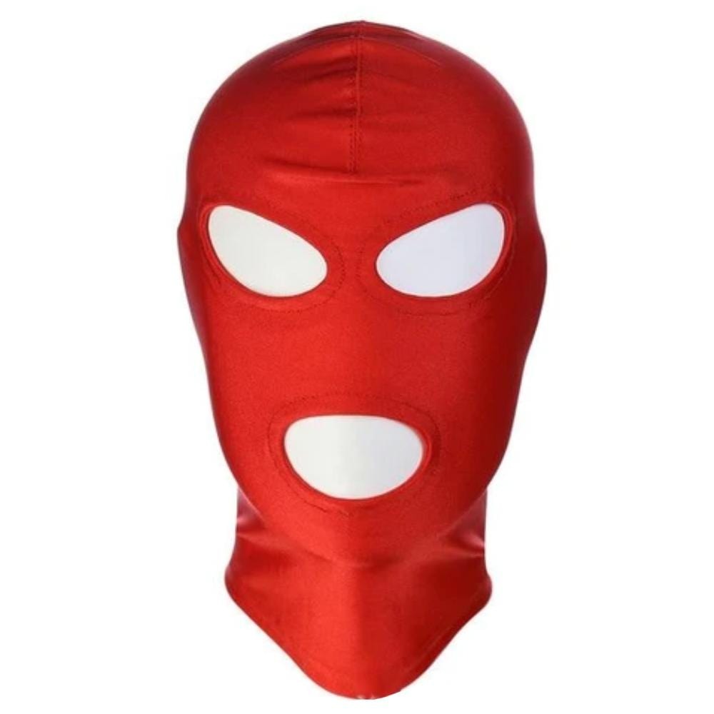 BDSM mask made from high-quality spandex material for comfort and durability.