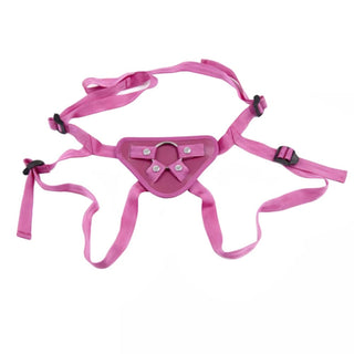 This is an image of Classic Adjustable Dildo Harness with adjustable straps and metal O-ring.