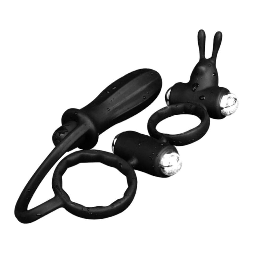 Pure Delight Cock Vibrating Ring With Anal Stimulator