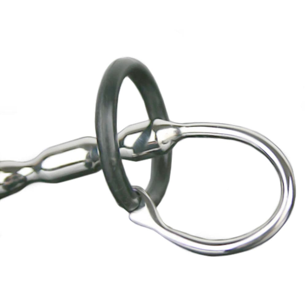 In the photograph, you can see an image of Erotic Solid Steel Penis Plug in silver and black color, featuring beaded plugs and rings, ideal for exploring uncharted territories of pleasure.
