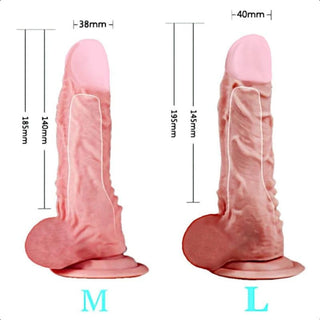 A lifelike texture and appearance of Lifelike 7 Inch Penis Extender, offering deep and fulfilling penetration.