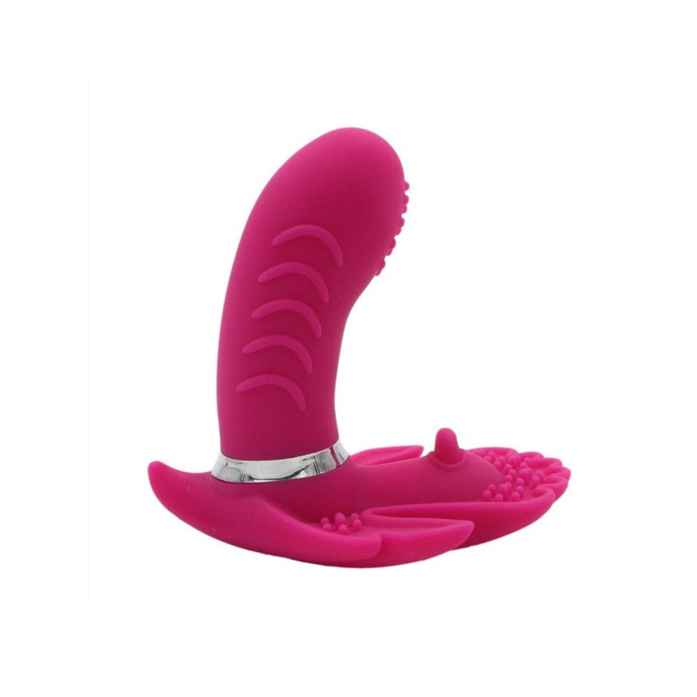Presenting an image of Remote Control Wearable Underwear G Spot Butterfly Vibrator with raised ticklers