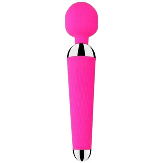 What you see is an image of Powerful Orgasm-Inducing Vibrator Clit Stimulator Wand Massager in dark purple color.