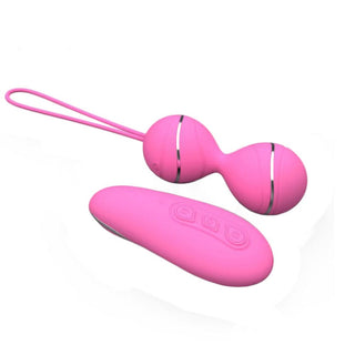 What you see is an image of the infinity-shaped design of Clitoris Stimulating Remote Control Kegel Balls for precise stimulation.