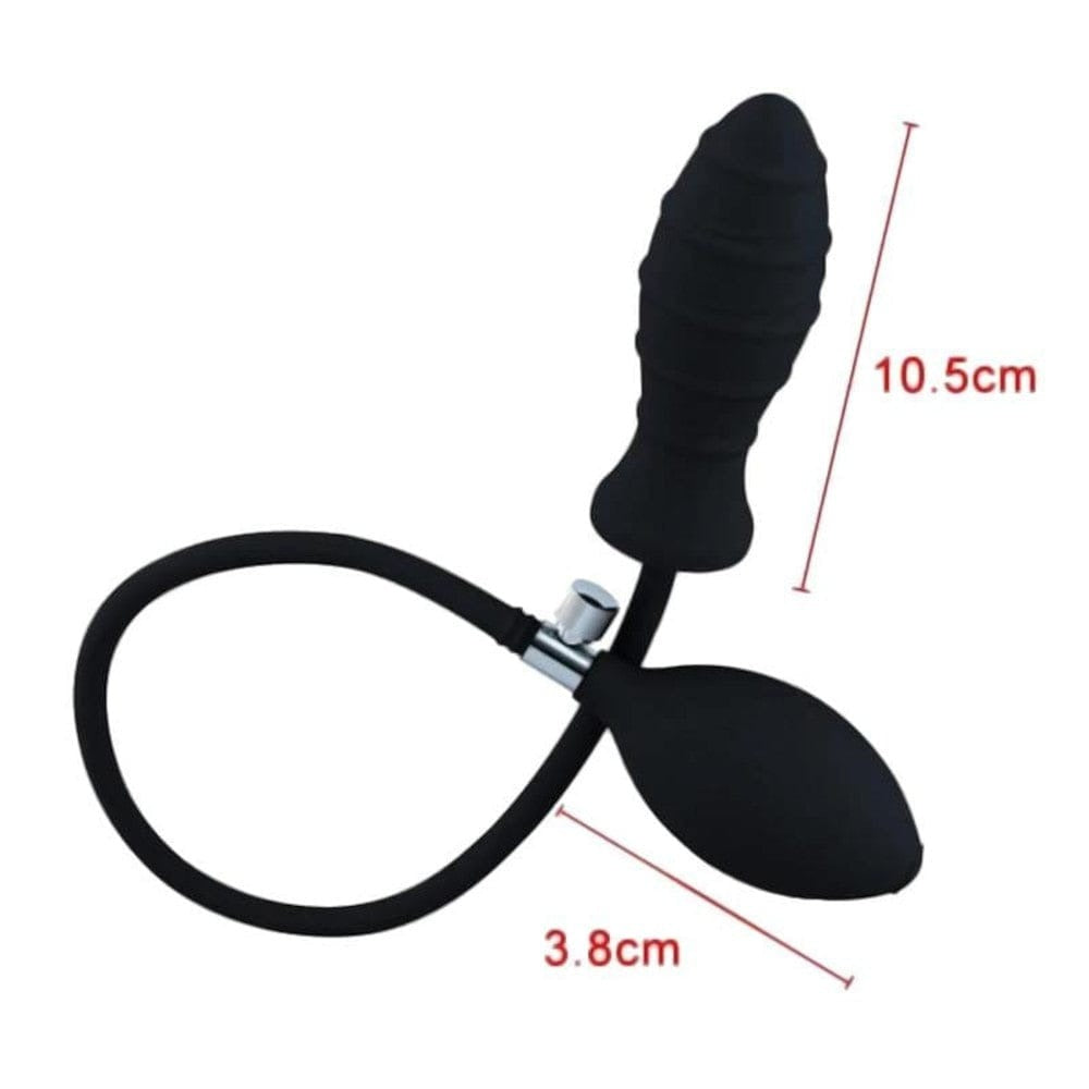 Twirling Torpedo Inflatable Anal Trainer Silicone