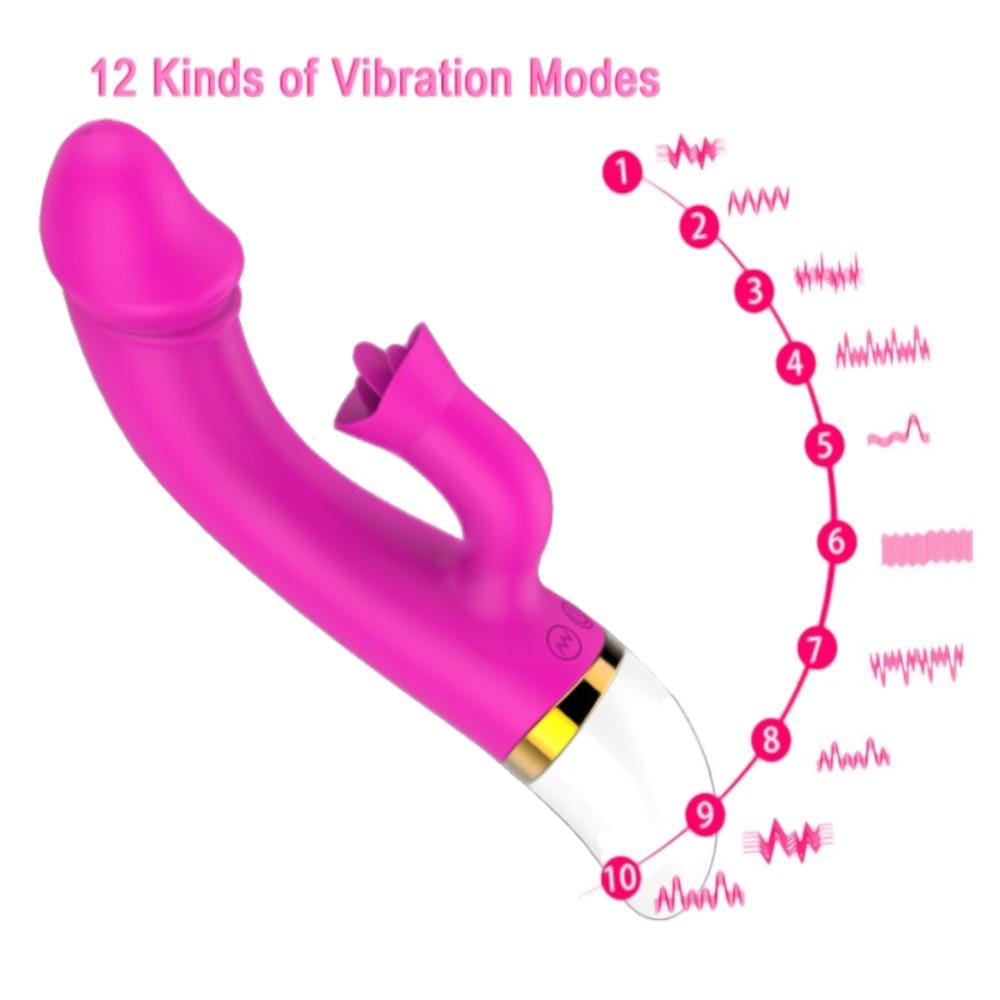 Rechargeable Licking Rabbit Vibrator