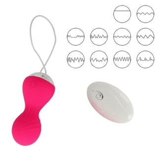 This is an image of 10-Speed Vibrating Kegel Balls 2pcs Set, discreetly sized for comfort and convenience.