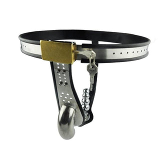Locked and Plugged Chastity Cage Belt - Lovegasm Locked and Plugged Chastity Cage Belt - Lovegasm