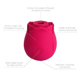 A visual of the Vibrating Rose Toy Egg, a USB-rechargeable remote-controlled device for intense play and exploration.