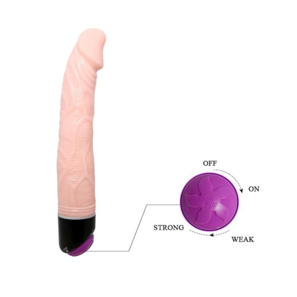 Featuring an image of Realistic Thrusting Multi-Speed Dildo Rotating Vibrator for euphoric climaxes and intense pleasure.